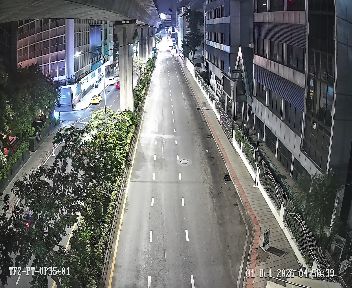 ภาพล่าสุดจากกล้อง สะพานลอยหน้าสนามกีฬาศุภชลาศัย ถนนพระรามที่ 1