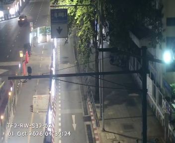 ภาพล่าสุดจากกล้อง แยกอุรุพงษ์ ถนนเพชรบุรี ขาเข้า