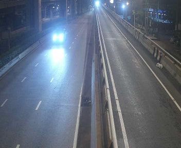 Latest picture from the Taling Chan exit ramp, outbound side camera