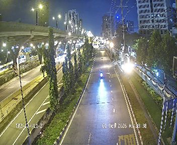 Latest picture from the Footbridge in front of PTT Public Company Limited near Soi Vibhavadi Rangsit 11 on Vibhavadi Rangsit Road camera