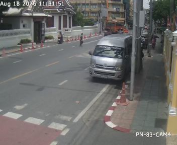 Latest picture from the Phra Sumen Road camera
