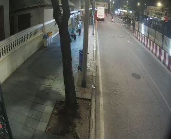 ภาพล่าสุดจากกล้อง แนวถนนย่านบางลำพู