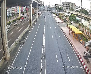 ภาพล่าสุดจากกล้อง สะพานลอยใกล้ โรงพยาบาลทหารผ่านศึก