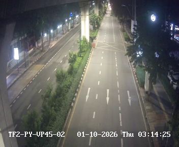ภาพล่าสุดจากกล้อง สะพานลอยใกล้โรงพยาบาลวุฒิสมเด็จย่า ถนนพหลโยธิน
