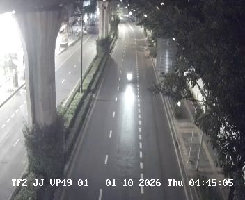 Latest picture from the Footbridge in front of  PHYATHAI HOSPITAL 2 on Phahon Yothin Road camera