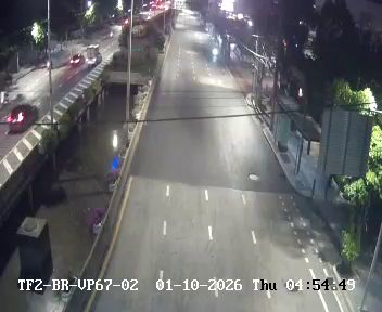 Latest picture from the Footbridge near Entrance to Soi Convent on  South Sathorn Road camera