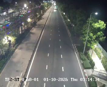 Latest picture from the Footbridge in front of Makro on Narathiwas Road camera