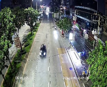 Latest picture from the Footbridge near Soi Ratchadaphisek 7 on Ratchadaphisek Road camera