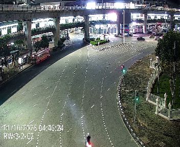 Latest picture from the Footbridge near Soi Rang Nam on Phayathai Road camera
