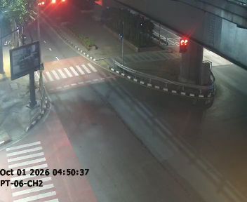 Latest picture from the Pathum Wan  Intersection camera