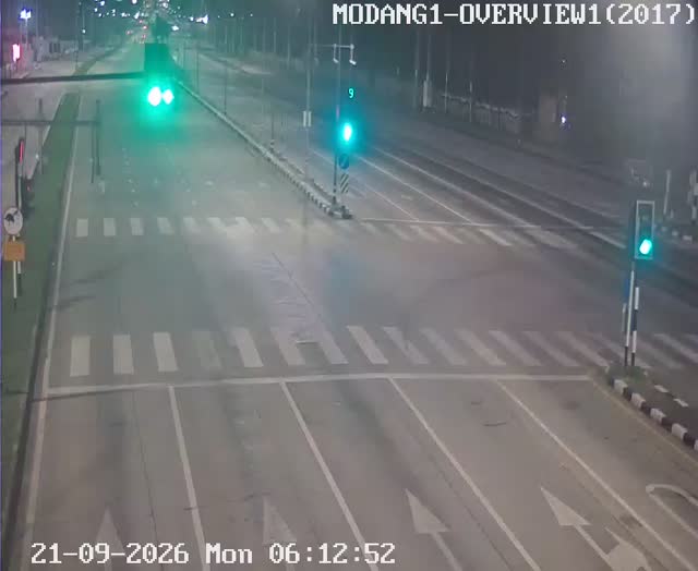 Latest picture from the Mo Din Daeng Intersection, northbound camera
