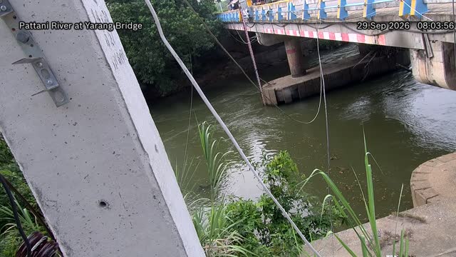 ภาพล่าสุดจากกล้อง สะพานข้ามแม่น้ำปัตตานี ที่ยะรัง