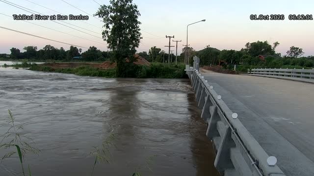 Latest picture from the Tak Daed River at Ban Bun Lue camera