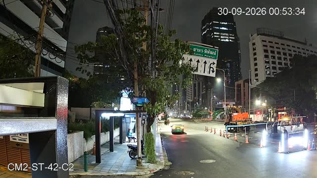 Latest picture from the Soi Sathon 5 entrance-CAM2 camera